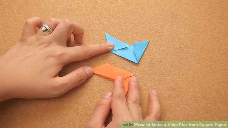 Image intitulée Faire une Étoile Ninja à partir de Carrés de Papier de l